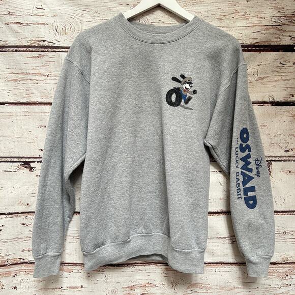 DISNEY Vintage Oswald the Lucky Rabbit Super Service Sweatshirt - Picture 2 of 5